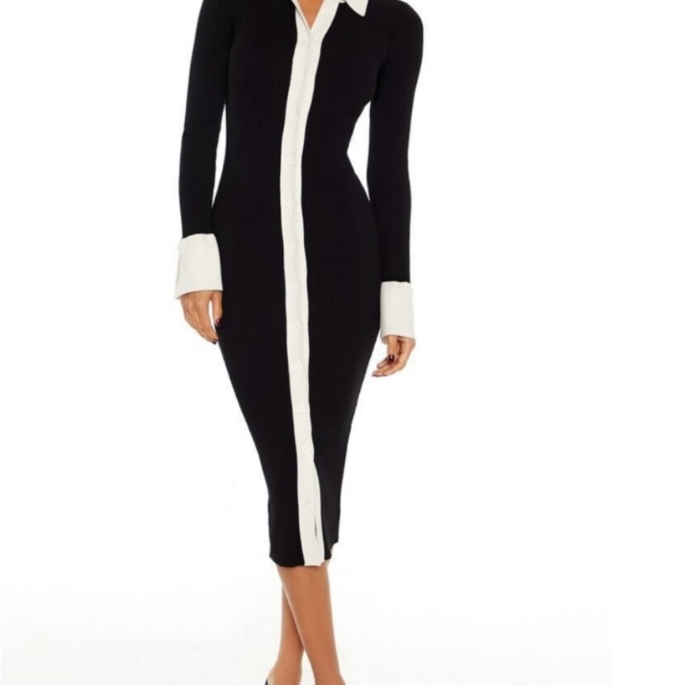 Forever21 Elegant Black and White Women's Dress